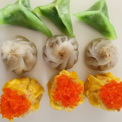3 different Steamed Dumplings